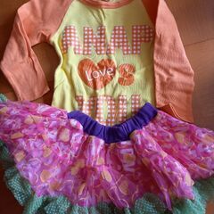 90サイズ子供服×100着以上セット★保育園で着用したものがメインです。女の子、男女兼用の画像