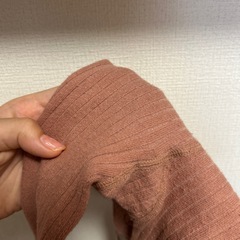 ニットサロペット　ピンク　　70サイズの画像