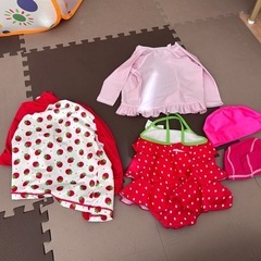 女の子用水着90センチの画像