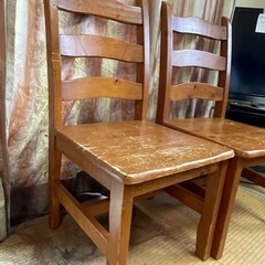 【無料】椅子2脚まとめて引取歓迎／9月中受け渡し）③の画像
