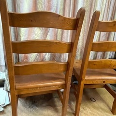【無料】椅子2脚まとめて引取歓迎／9月中受け渡し）③の画像
