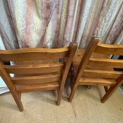 【無料】椅子2脚まとめて引取歓迎／9月中受け渡し）③の画像