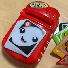 UNO 音声機能付きおもちゃ カードセット　フィッシャープライス　バイリンガルの画像