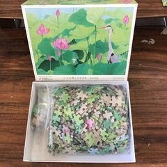 ジグソーパズル「ハスの花とアオサギ」未確認の画像