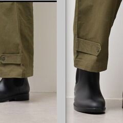 レインシューズ 長靴 メンズ サイドゴア レインブーツ 通気性の画像