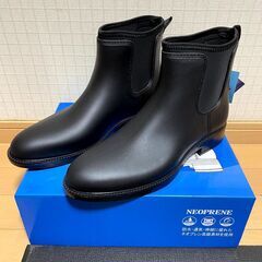 レインシューズ 長靴 メンズ サイドゴア レインブーツ 通気性の画像