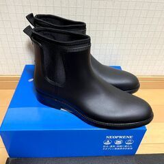 レインシューズ 長靴 メンズ サイドゴア レインブーツ 通気性の画像