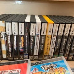 ニンテンドーDSゲーム機ソフト、PlayStationゲーム大量まとめ売り
の画像