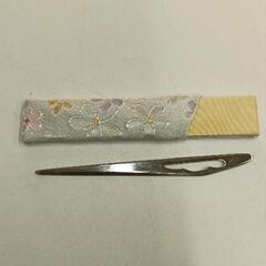 0826-027 茶道具菓子切楊枝2本、手鏡セットの画像