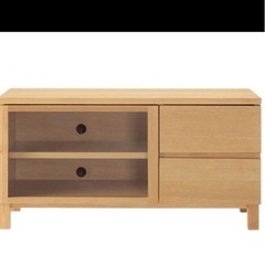 無印良品　AVラック　テレビ台　WOODEN AV RACK 90の画像