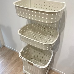 ランドリーバスケット三点セットの画像