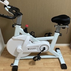 STEADY スピンバイク　ST128 ホワイトの画像