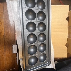 山善　コンパクトホットプレート　たこ焼き機の画像