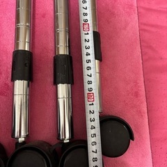 LIFELEX銀ラックの足だけ４本コロ付きの画像