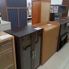 ★リユースのサカイ日立店★HJ7534  キャビネット ダークブラウン H90×D40×W59.5 クリーニング済み の画像