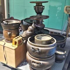 真鍮　銅　約100kg 置物　火鉢　輸出　まとめて売り　薄端　五重塔の画像