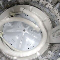 高年式 DIQUA 全自動洗濯機 5.5kg 2024年製 DW-AM551 ホワイト 白 上開き 家電 一人暮らし 苫小牧西店の画像