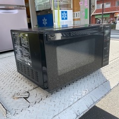 f●■アイリスオーヤマ・電子レンジ【IMB-FV1801】フラットテーブル　ブラック・50/60Hz 2022年製の画像
