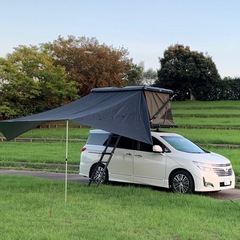 エルグランド e52 ヒッチメンバー　 ルーフテント付の画像