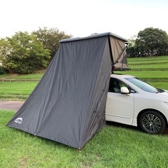 エルグランド e52 ヒッチメンバー　 ルーフテント付の画像