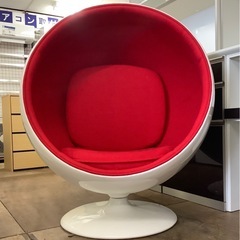 【中古家具】  エーロ・アールニオ ボールチェア  リプロダクト品  幅1060×奥行880×高さ1230(mm)の画像