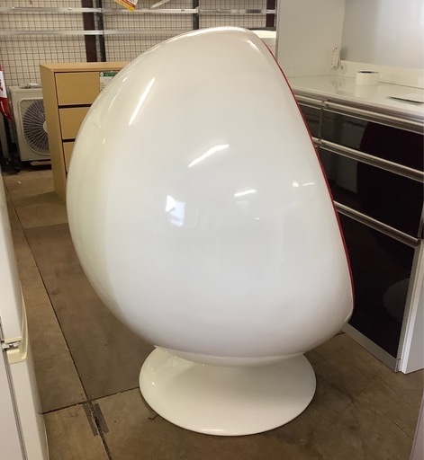 S【中古家具】  エーロ・アールニオ ボールチェア  リプロダクト品  幅1060×奥行880×高さ1230(mm)