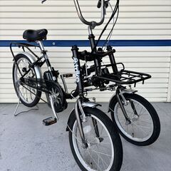 リサイクル自転車(2507-07) 電動アシスト自転車(ﾕﾆﾊﾞｰｻﾙﾄﾗｲｸ) 2.5Ah F16"R22"の画像