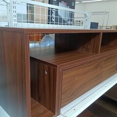 ★リユースのサカイ日立店★HJ7536  テレビ台 ブラウン H40.5×D39×W103～188 クリーニング済み の画像