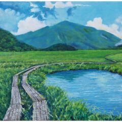 身近な秋の風景を思い切り描いてみましょう。大空絵画教室生徒募集の画像