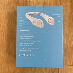 【一旦停止】新品　ネックファン　首かけ扇風機　の画像