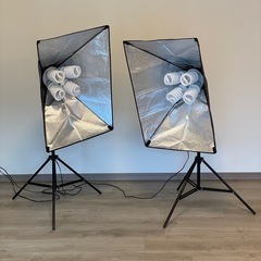 撮影用照明、2セット(収納運搬ケース付)の画像