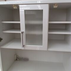 ★リユースのサカイ水戸店★  レンジボード ホワイト H175.5×D47×W87.5 クリーニング済み MT5294の画像