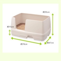 猫 トイレ システムトイレ 2つ
の画像