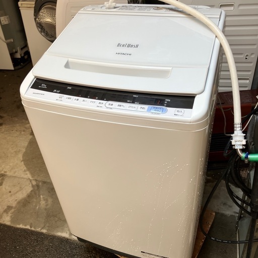 ロ2508-725 日立 全自動電気洗濯機 10kg 2019年製 動作確認済み 中古
