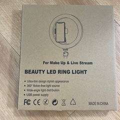 自撮り 撮影用 リング型 ライト LED BEAUTY LIGHT の画像