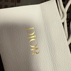 DIOR ホワイトショッパー 小型 リボン付きの画像