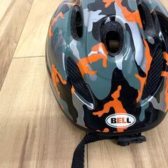 【中古品】STRIDER ストライダースポーツ　色：オレンジ　ヘルメット＆肘あて＆膝あてセット　　No.273の画像