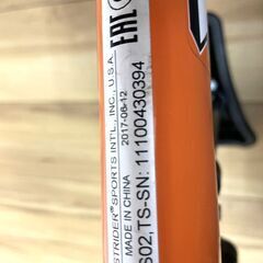 【中古品】STRIDER ストライダースポーツ　色：オレンジ　ヘルメット＆肘あて＆膝あてセット　　No.273の画像