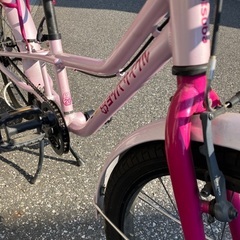 子供用自転車　20インチ　ピンク　ヨツバサイクル　ピクニックの画像