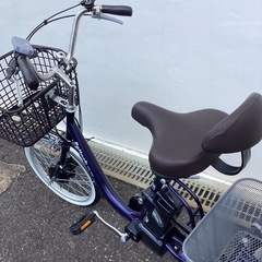 🚲春日市🚲電動3輪自転車🚲PELTECH 🚲紺色🚲電動🚲3輪🚲定価149,800円🚲TDR-163L🚲No293の画像