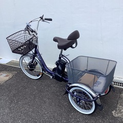 🚲春日市🚲電動3輪自転車🚲PELTECH 🚲紺色🚲電動🚲3輪🚲定価149,800円🚲TDR-163L🚲No293の画像