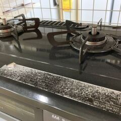 🐶【中古品】リンナイ　KG34NBKR　ガスコンロ　2021年　都市ガス用　※表面汚れアリの画像