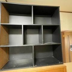 【無料】本棚黒色　めて引取歓迎／9月中受け渡し）⑩の画像