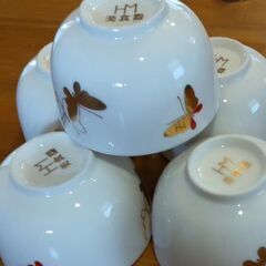 ①美品、HM 森英恵 湯のみ 5点セットの画像