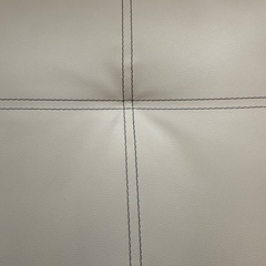 【美品】リクライニングソファベッド（4WAY／ホワイト）の画像