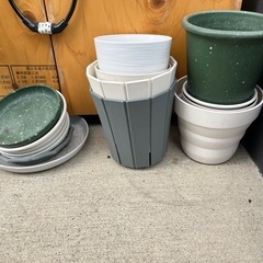 植木鉢　受け皿　いろいろの画像