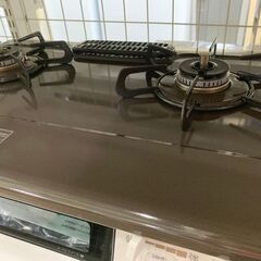 🐶【中古品】パロマ　IC-S807KHA-2R　ガスコンロ　2022年度　都市ガス用　※裏面ヘコミありの画像