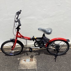 🚲春日市🚲折り畳み自転車🚲20インチ🚲赤色🚲ギア付き🚲DUCATI🚲新品🚲SDF(TDF)-206(14)🚲No311の画像