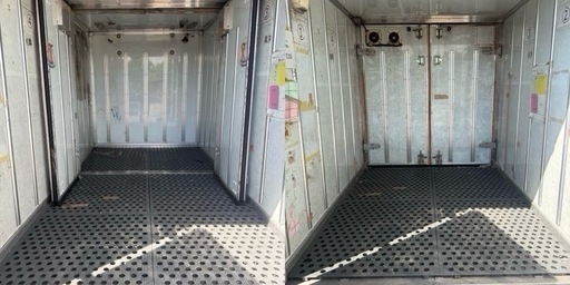 No.939 保冷バン 2t 車  アルミ 箱 バイク 倉庫 トラック コンテナ 米 保管庫 物置 DIY