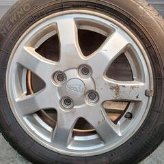 155/65R14　アルミ　タイヤ4本セット　No.267　ダイハツ軽　14インチの画像